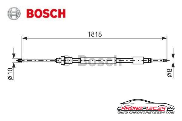 Achat de BOSCH 1 987 477 577 Tirette à câble, frein de stationnement pas chères