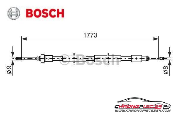 Achat de BOSCH 1 987 477 590 Tirette à câble, frein de stationnement pas chères