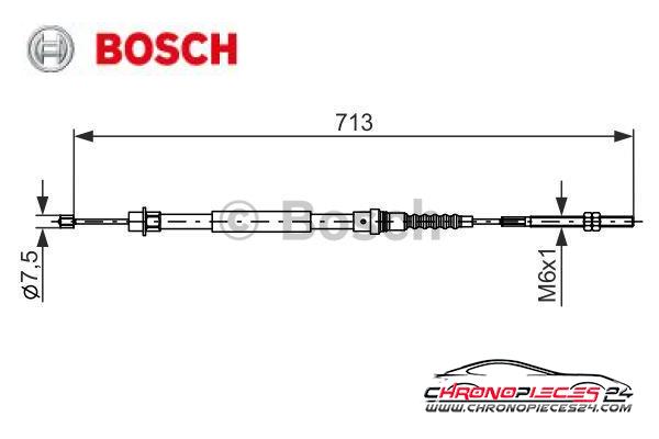 Achat de BOSCH 1 987 477 594 Tirette à câble, frein de stationnement pas chères