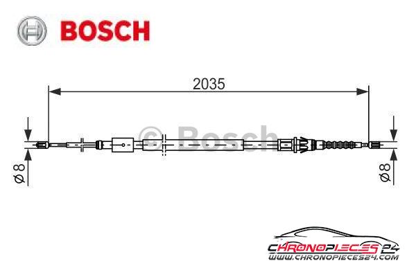 Achat de BOSCH 1 987 477 598 Tirette à câble, frein de stationnement pas chères