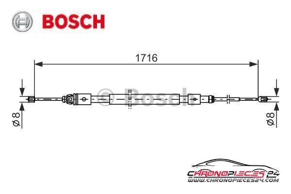 Achat de BOSCH 1 987 477 599 Tirette à câble, frein de stationnement pas chères