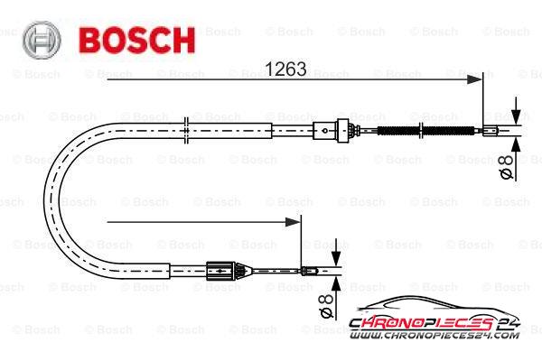 Achat de BOSCH 1 987 477 642 Tirette à câble, frein de stationnement pas chères