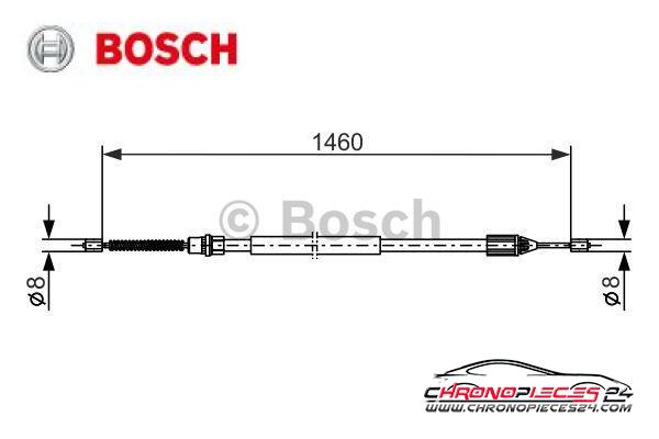 Achat de BOSCH 1 987 477 646 Tirette à câble, frein de stationnement pas chères