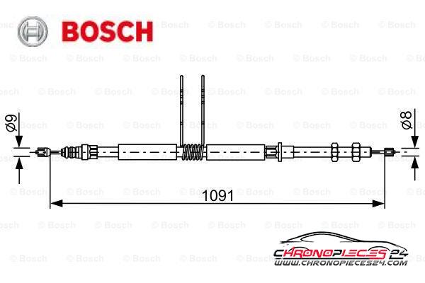 Achat de BOSCH 1 987 477 649 Tirette à câble, frein de stationnement pas chères