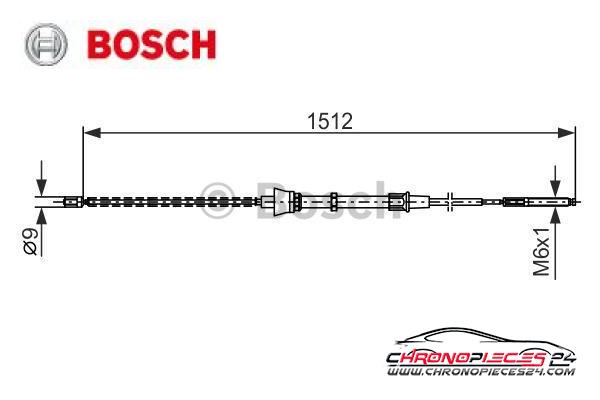 Achat de BOSCH 1 987 477 679 Tirette à câble, frein de stationnement pas chères