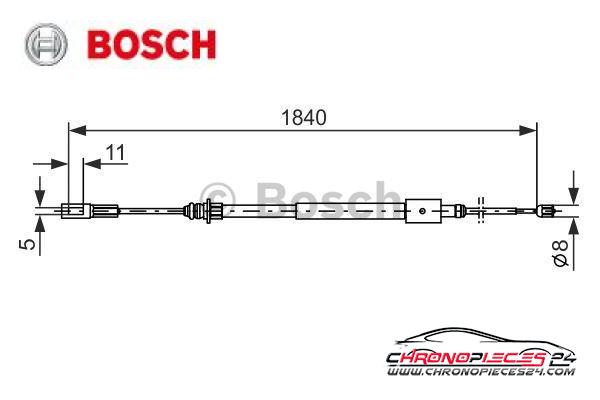 Achat de BOSCH 1 987 477 712 Tirette à câble, frein de stationnement pas chères