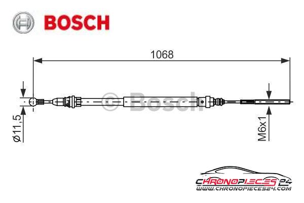 Achat de BOSCH 1 987 477 713 Tirette à câble, frein de stationnement pas chères