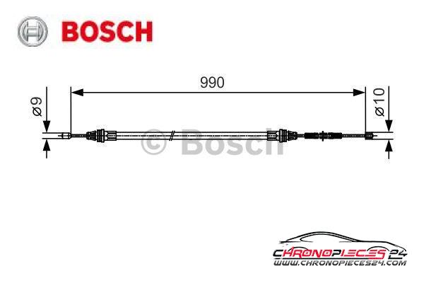 Achat de BOSCH 1 987 477 751 Tirette à câble, frein de stationnement pas chères