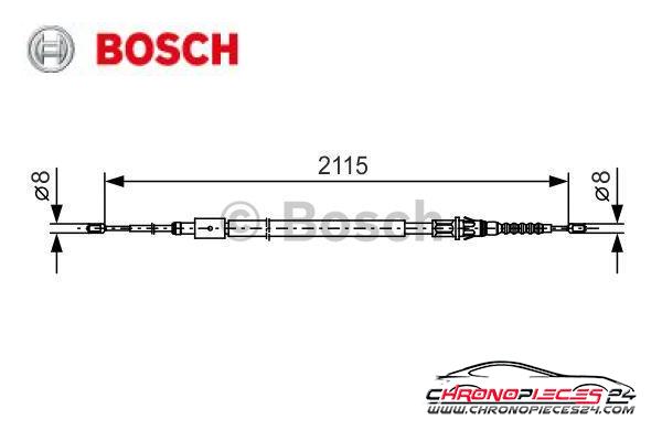 Achat de BOSCH 1 987 477 775 Tirette à câble, frein de stationnement pas chères