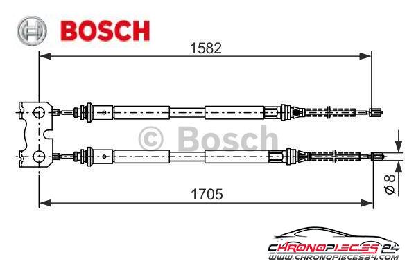 Achat de BOSCH 1 987 477 834 Tirette à câble, frein de stationnement pas chères