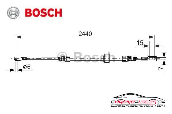 Achat de BOSCH 1 987 477 880 Tirette à câble, frein de stationnement pas chères