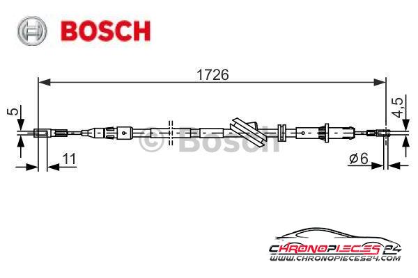 Achat de BOSCH 1 987 477 897 Tirette à câble, frein de stationnement pas chères