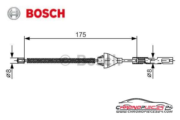 Achat de BOSCH 1 987 477 906 Tirette à câble, frein de stationnement pas chères