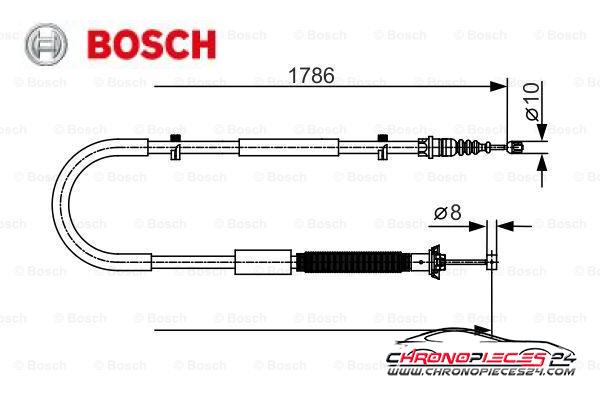 Achat de BOSCH 1 987 477 910 Tirette à câble, frein de stationnement pas chères