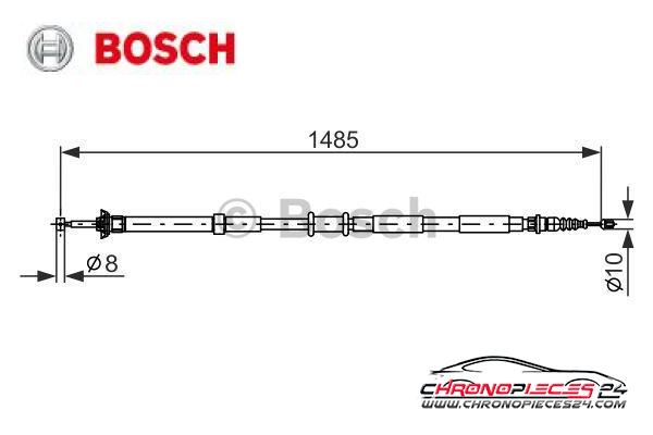 Achat de BOSCH 1 987 477 971 Tirette à câble, frein de stationnement pas chères