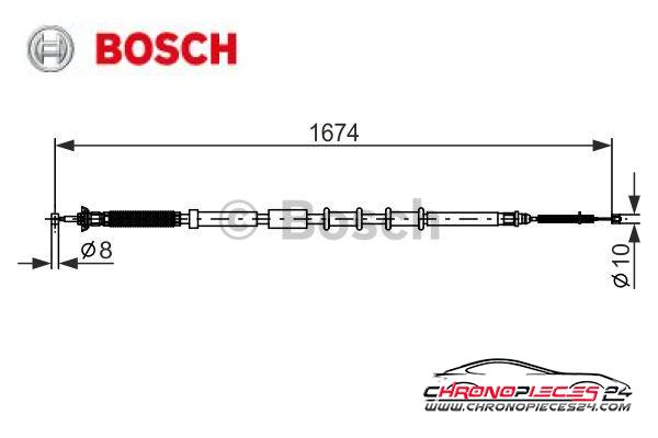 Achat de BOSCH 1 987 477 976 Tirette à câble, frein de stationnement pas chères