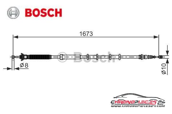 Achat de BOSCH 1 987 477 977 Tirette à câble, frein de stationnement pas chères