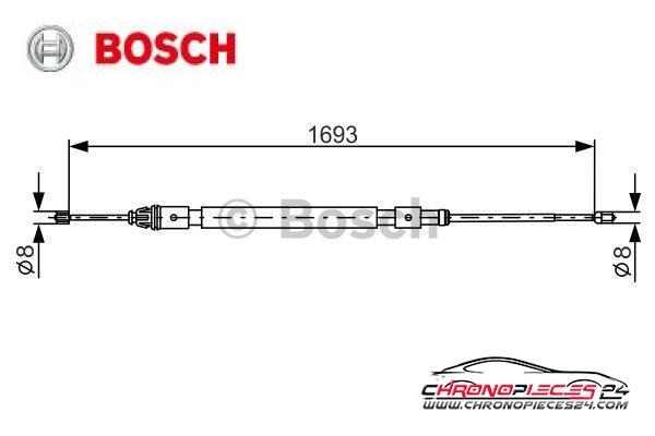 Achat de BOSCH 1 987 477 993 Tirette à câble, frein de stationnement pas chères