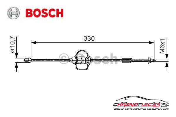 Achat de BOSCH 1 987 482 121 Tirette à câble, frein de stationnement pas chères