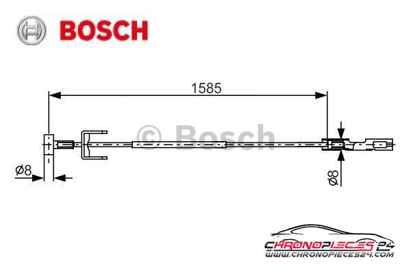 Achat de BOSCH 1 987 482 145 Tirette à câble, frein de stationnement pas chères