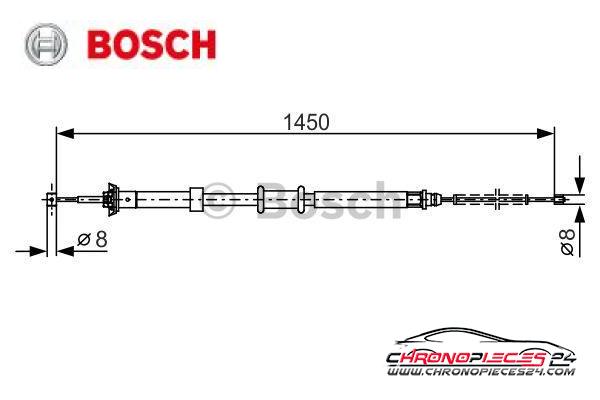 Achat de BOSCH 1 987 482 199 Tirette à câble, frein de stationnement pas chères