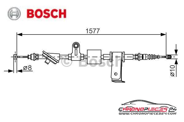 Achat de BOSCH 1 987 482 286 Tirette à câble, frein de stationnement pas chères