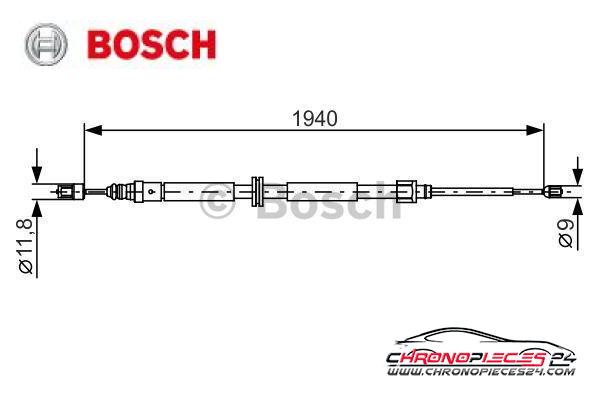 Achat de BOSCH 1 987 482 325 Tirette à câble, frein de stationnement pas chères