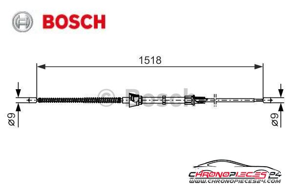 Achat de BOSCH 1 987 482 375 Tirette à câble, frein de stationnement pas chères