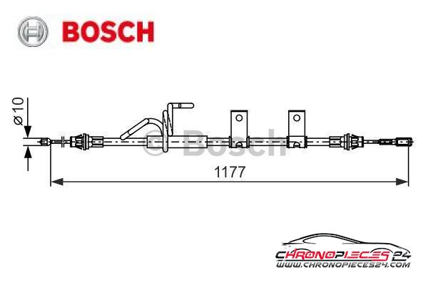 Achat de BOSCH 1 987 482 404 Tirette à câble, frein de stationnement pas chères