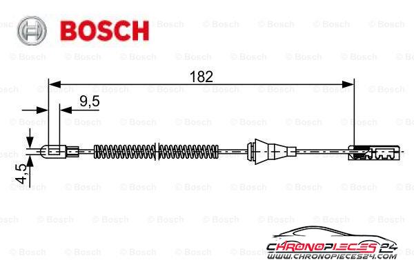 Achat de BOSCH 1 987 482 449 Tirette à câble, frein de stationnement pas chères