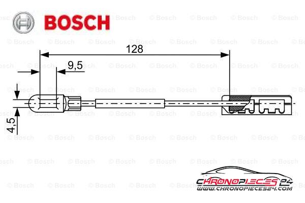 Achat de BOSCH 1 987 482 452 Tirette à câble, frein de stationnement pas chères