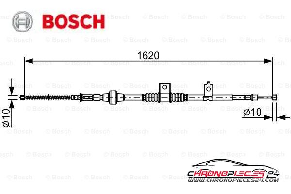 Achat de BOSCH 1 987 482 521 Tirette à câble, frein de stationnement pas chères