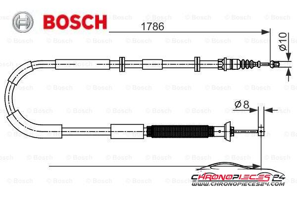 Achat de BOSCH 1 987 482 589 Tirette à câble, frein de stationnement pas chères