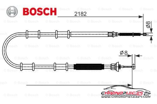 Achat de BOSCH 1 987 482 594 Tirette à câble, frein de stationnement pas chères