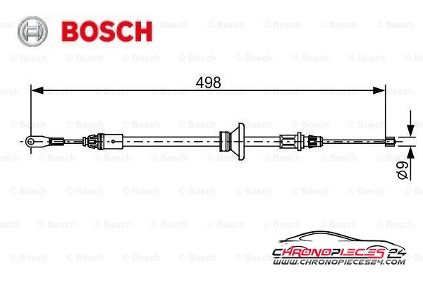 Achat de BOSCH 1 987 482 632 Tirette à câble, frein de stationnement pas chères