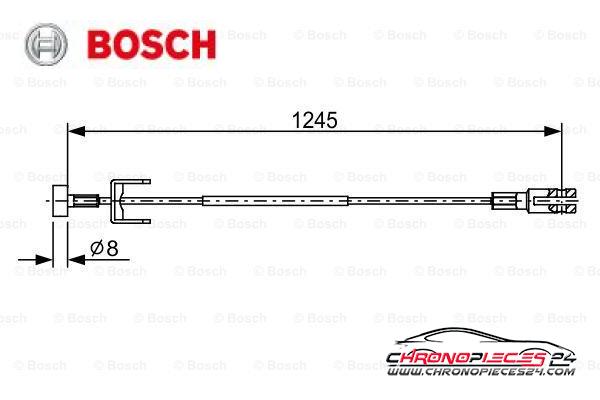 Achat de BOSCH 1 987 482 633 Tirette à câble, frein de stationnement pas chères