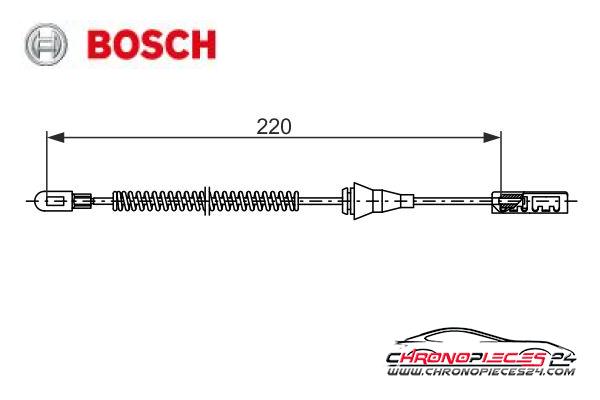 Achat de BOSCH 1 987 482 887 Tirette à câble, frein de stationnement pas chères