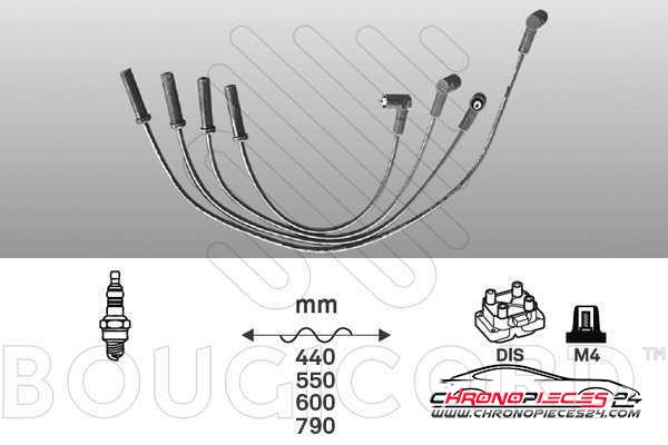 Achat de BOUGICORD 4333 Kit de câbles d'allumage pas chères