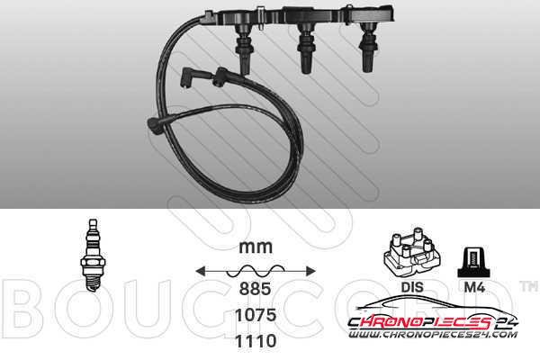 Achat de BOUGICORD 4344 Kit de câbles d'allumage pas chères