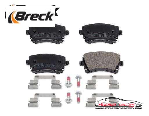 Achat de BRECK 23326 00 702 00 Kit de plaquettes de frein, frein à disque pas chères