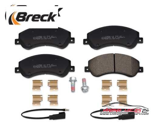 Achat de BRECK 24484 00 703 10 Kit de plaquettes de frein, frein à disque pas chères