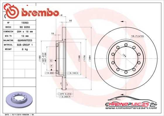 Achat de BREMBO 08.A363.10 Disque de frein pas chères