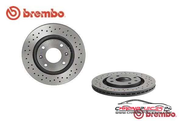 Achat de BREMBO 09.4987.2X Disque de frein pas chères