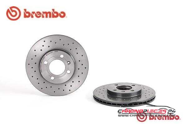 Achat de BREMBO 09.5166.1X Disque de frein pas chères