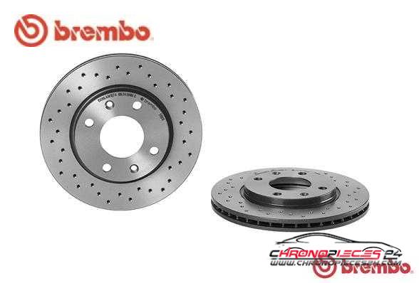 Achat de BREMBO 09.5196.1X Disque de frein pas chères