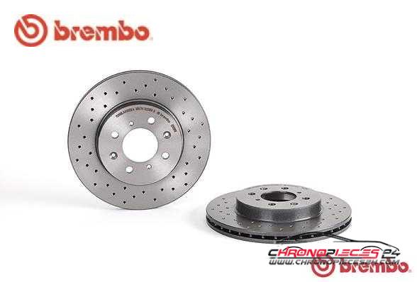 Achat de BREMBO 09.5509.1X Disque de frein pas chères