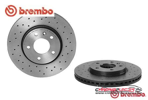 Achat de BREMBO 09.B356.1X Disque de frein pas chères