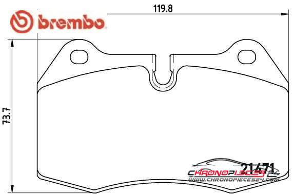 Achat de BREMBO P 06 018 Kit de plaquettes de frein, frein à disque pas chères