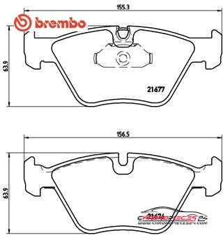 Achat de BREMBO P 06 022 Kit de plaquettes de frein, frein à disque pas chères