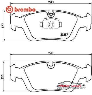 Achat de BREMBO P 06 024 Kit de plaquettes de frein, frein à disque pas chères